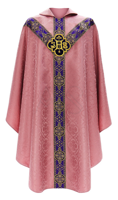 Chasuble semi-gothique "IHS" Y209-R25