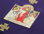 Chasuble gothique "Jésus est ressuscité" 425-CZ25