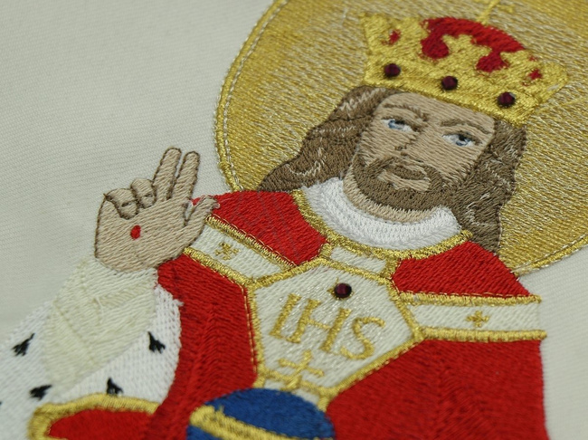 Chasuble semi-gothique "Christ le roi" GY805-AK26