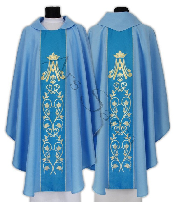 Chasuble gothique mariale  085-N
