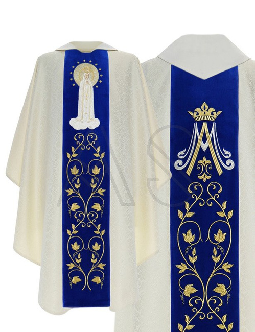 Gothic Chasuble "Our Lady of Fatima" 412-AKN25